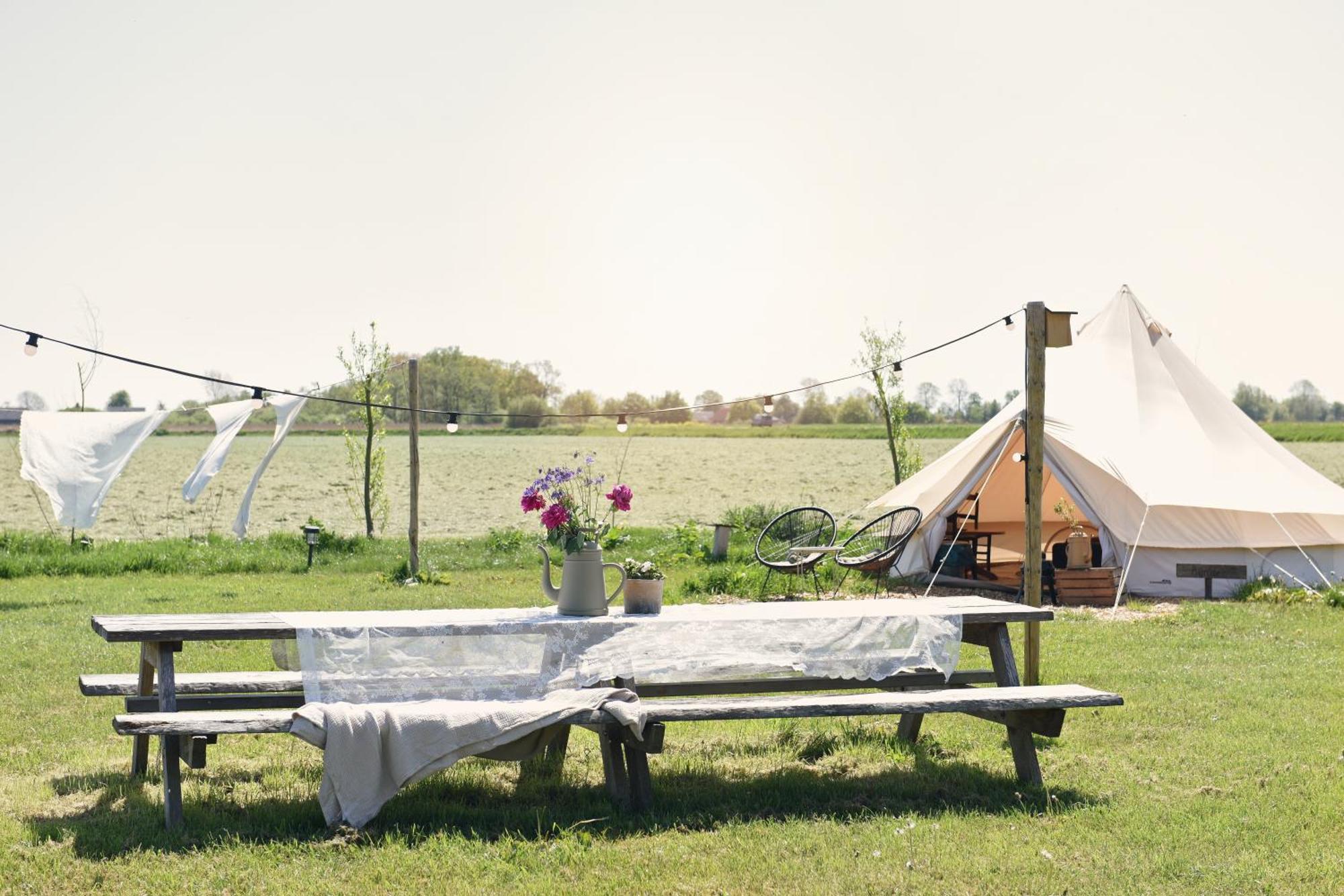 Smuk Lytse Bell Tent Echtenerbrug Exterior photo